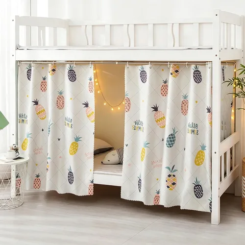 Miniatura 15 de Navhao 2 Paneles, Cortinas de Litera Inferior de Tela Dosel de Cama Cortinas para Estudiantes Redes de Sombreado para Cama Individual, 45.3*78.7