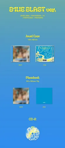Miniatura 4 de DREAMUS Kep1er DOUBLAST 2º Mini álbum Jewel Versión Contenido+Póster+Seguimiento Sellado (aleatorio)
