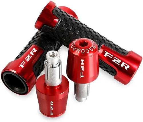 Motocicleta para Y&AMAHA FZR250 FZ-R 600 FZ R 1000 FZR400 FZR1000 FZR600 Agarradera Extremos de agarre CNC Aluminio Manillar de Goma Gel Manos de