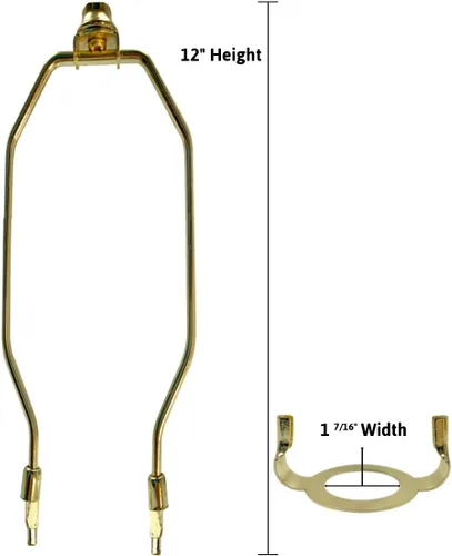Miniatura 3 de El adaptador Slip UNO convierte tu pantalla de lámpara de 16 pulgadas de alto para adaptarse a la base de lámpara Slip UNO