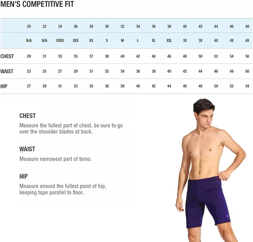 Miniatura 6 de Nabevin Bañador Jammer ProLT Endurance+Traje de baño de entrenamiento sólido para hombre