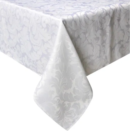 Miniatura 10 de Tektrum Mantel rectangular de damasco jacquard de 60 x 102 pulgadas, resistente al agua, a prueba de derrames, resistente a las manchas, sin