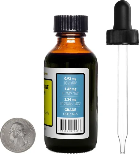 Miniatura 2 de Lugol's Yodo, solución al 2%, 2 onzas en una botella de vidrio ámbar, gotero gratis, EE. UU Solución al 2% Botella de 2 onzas