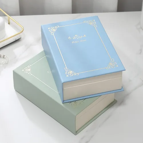 Miniatura 7 de CASEGRACE Joyero organizador de piel sintética con diseño de libro mágico para aretes, pulseras, collares, anillos, almacenamiento para mujeres