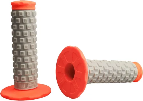 Motorcycle Grips 7/8" Dirt Bike Grip Pillow Top Grips Rubber Anti-Slip Universal Handlebar Racing Grip for Motocross ATV Naranja1