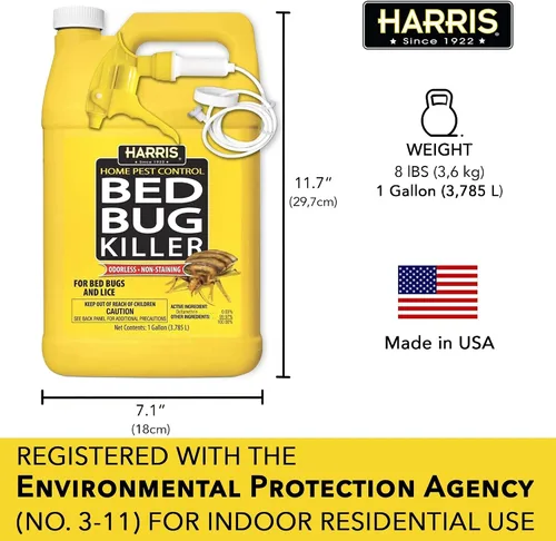 Miniatura 4 de Harris Bed insecticida, spray de galón, Amarillo