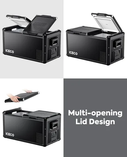 Miniatura 5 de ICECO Refrigerador VL35 ProS de 12 V, congelador portátil de 37 cuartos de galón, refrigerador compacto de metal para automóvil alimentado por