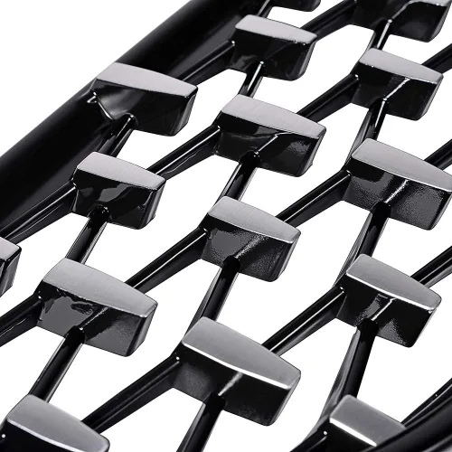 Miniatura 3 de Rejilla de Riñón Cromada con Malla Brillante en Negro Compatible con BMW 323i 325xi 330i 328i 328xi 335i 335xi E90 E91 Pre-LCI de 2005-2008