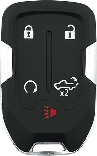 Miniatura 7 de Estuche de reemplazo para llavero de Chevy Suburban Tahoe 2015 2016 2017 2018 2019 2020 GMC Yukon Entrada sin llave Llavero remoto inteligente Negro