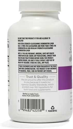 Miniatura 2 de 365 by Whole Foods Market, Glucosamina condroitina extra fuerte y MSM, apoya articulaciones saludables, 120 tabletas