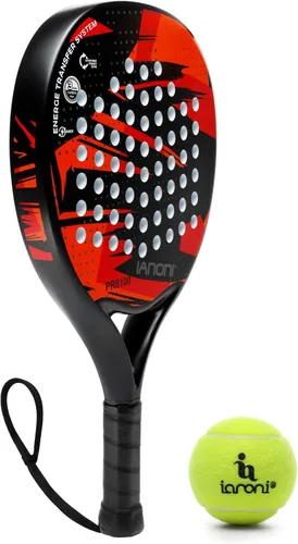 Miniatura 3 de IANONI Raqueta de pádel de fibra de carbono con superficie de EVA con núcleo de espuma flexible Palas de tenis de pádel Raqueta de tenis de playa