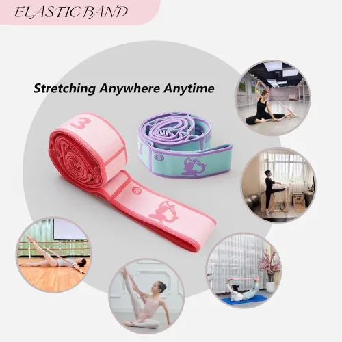 Miniatura 2 de Correa Elástica Multibucle - Banda de Estiramiento para Yoga, Pilates, Ballet y Terapia Física para Flexibilidad, Estiramiento de Piernas