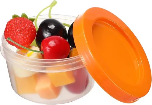 Miniatura 4 de Tanlade 24 recipientes de almacenamiento de alimentos para bebés, 7 onzas, pequeños recipientes de plástico con tapas, cuencos reutilizables