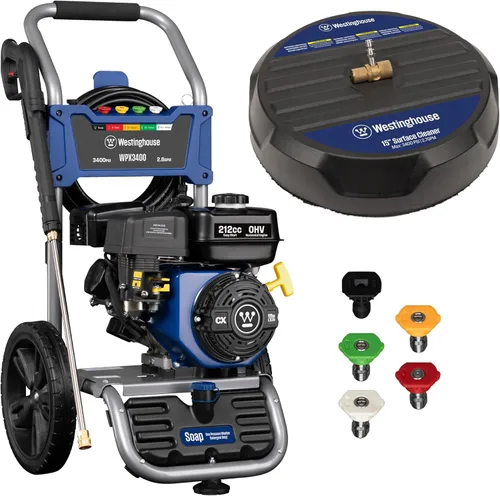 Miniatura 16 de Westinghouse WPX2700 - Lavadora a presión a gas, de 2700 PSI y 2.3 Max GPM, tanque de jabón a bordo, pistola de pulverización y varilla, juego de 5
