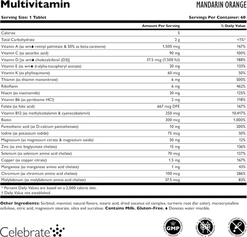 Miniatura 3 de Celebrate Vitamins Bariatric Multivitamínico masticable, sin hierro, suplemento de gastrectomía postgástrica y gastrectomía de manga para hombres