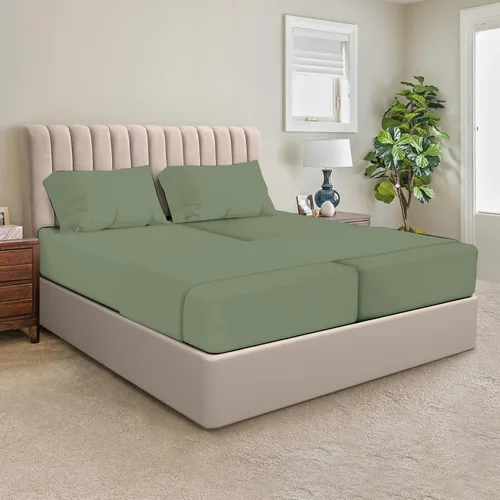 Miniatura 40 de SGI bedding Sábanas 100% algodón egipcio tamaño individual – Sábanas refrescantes, ropa de cama blanca suave y transpirable, ropa de cama de lujo