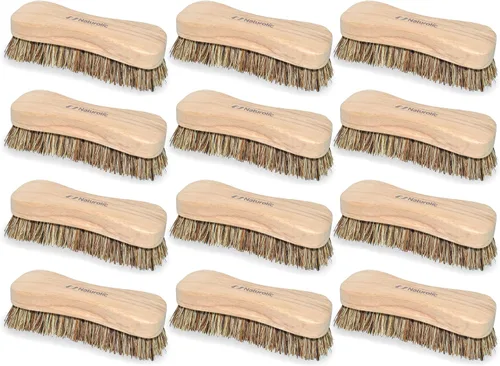Miniatura 9 de Juego de cepillos de madera totalmente natural Mango de madera Cepillo de cerdas Palmyra para limpieza Productos de limpieza ecológicos