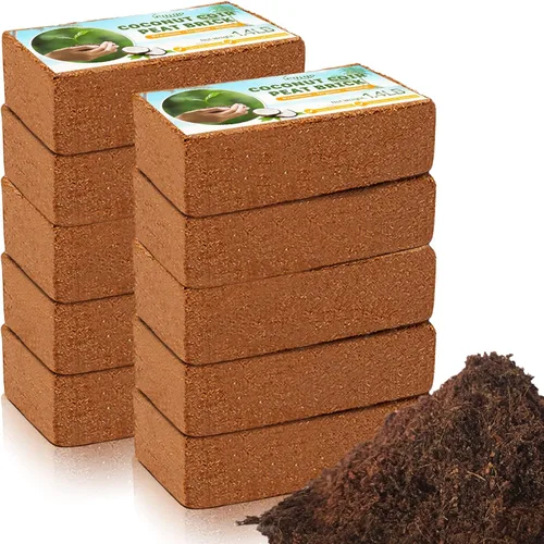 Miniatura 8 de Legigo Paquete de 3 Ladrillos de Fibra de Coco Orgánico - 100% Natural Ladrillos de Turba de Coco Comprimidos de Fibra de Coco Sustrato con Bajo EC