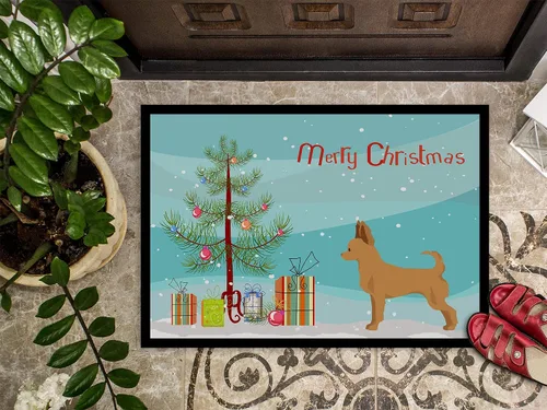 Miniatura 45 de Caroline's Treasures CK3799MAT Akita Shepherd - Tapete de árbol de Navidad de 18 x 27 pulgadas, tapete para puerta delantera, interior y exterior