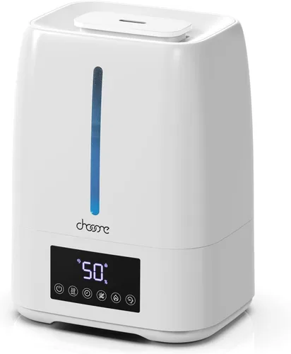 Miniatura 10 de Humidificador ultrasónico de 6L con llenado superior - Niebla fría y cálida para dormitorio, bebé, habitaciones grandes y plantas, control Negro