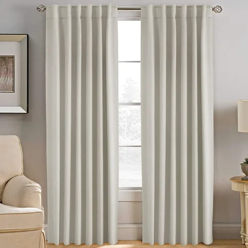 Miniatura 109 de H.VERSAILTEX Cortinas opacas con aislamiento térmico, paneles de tratamiento de ventana, cortinas opacas para oscurecer la habitación, cortinas Gris