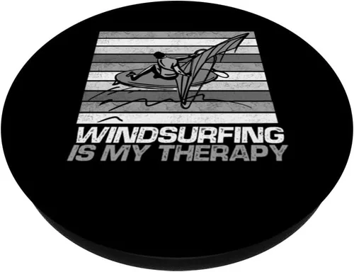 Miniatura 2 de Windsurfing Is My Therapy Windsurfer Windsurf PopSockets Swappable PopGrip
