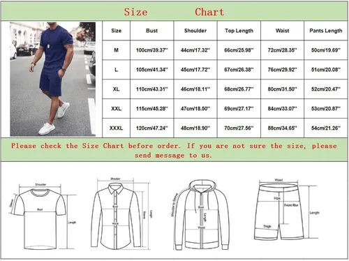 Miniatura 5 de Conjunto de 2 piezas de verano para hombre 2023, camisas de manga corta y pantalones cortos deportivos, conjunto deportivo