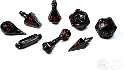 Miniatura 14 de PolyHero Wizard Dice Set – Acid Splash Polyheadral Shaped Dice for D&D & RPG - Role Playing Games 8-Piece Themed Set, Unique Gift for Tabletop