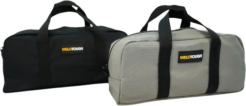 Miniatura 9 de MELOTOUGH Bolsa de Herramientas Resistente con Timón de Lona Pequeña con Kit Combinado de Cremallera - Incluye 2 Bolsas Organizadoras de Negro & rojo