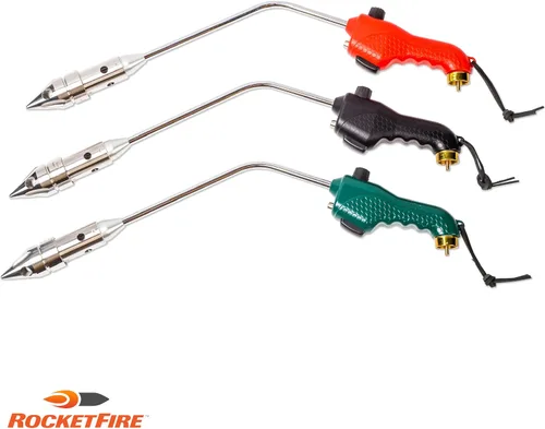 Miniatura 9 de ROCKETFIRE Antorcha Encendedora de Fuego Cabezal de Antorcha de Propano Perfecto, Pistola para Parrilla, Antorcha para Carbón Compatible