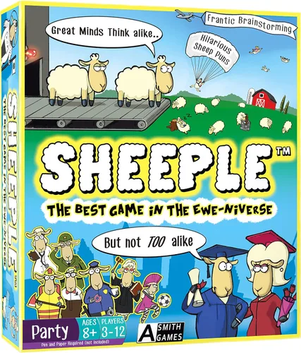 SHEEPLE™ - Divertido juego de fiesta para la noche de juegos en familia - Fácil y divertido para grandes grupos de 4 a 12 jugadores - Diversión de
