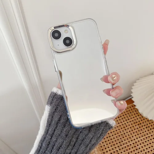 Miniatura 21 de Funda compatible con iPhone 11 con espejo con parachoques a prueba de golpes, parte trasera dura, delgada, cubierta protectora delgada para niñas