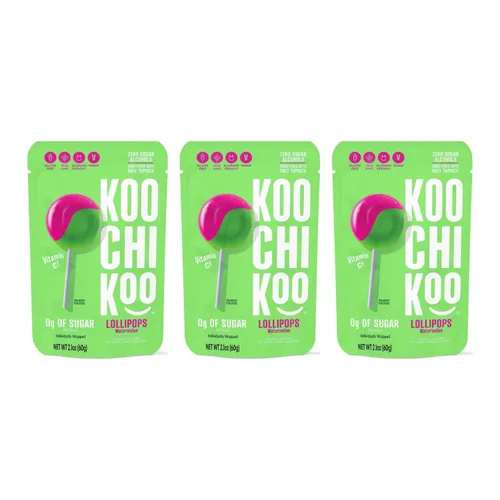 Miniatura 8 de Koochikoo Paletas sin azúcar con vitamina C, sandía, 10 unidades (paquete de 10)