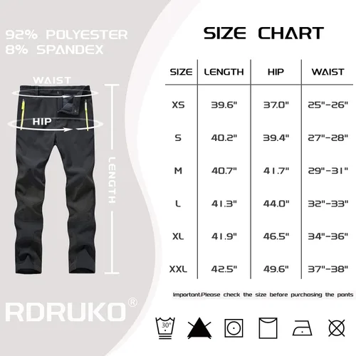 Miniatura 7 de Rdruko - Pantalones de nieve impermeables para mujer