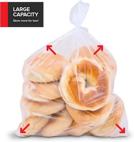 Miniatura 3 de Bolsas de almacenamiento de alimentos de 1 galón con lazos giratorios (225 unidades) bolsas de almacenamiento a granel para congelador