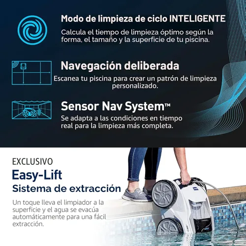 Miniatura 5 de Polaris VRXIQ+ - Limpiador robótico inteligente para piscinas con control iAquaLink, cable extra largo de 70 pies con giro que reduce enredos