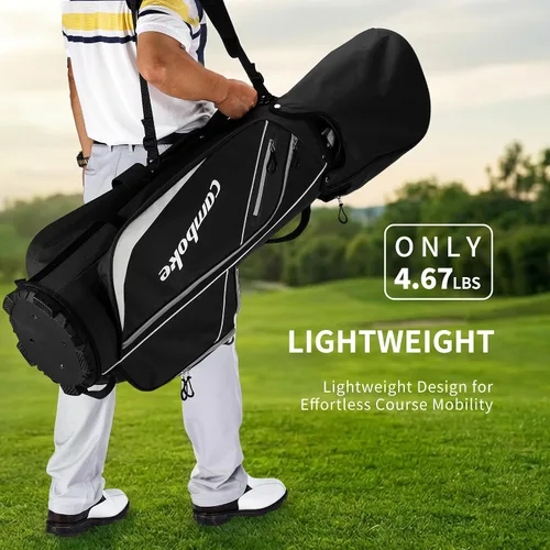 Miniatura 7 de Bolsa ligera para carrito de golf con divisores de longitud completa de 14 vías, bolsa enfriadora, bolsa de golf para hombres y mujeres con correa