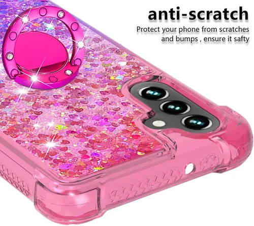 Miniatura 5 de Funda para Samsung Galaxy A13 5G, Gradient Quicksand Series Glitter Bling Flowing Liquid Flotante TPU Bumper Cushion Reforzado Corners Women Phone