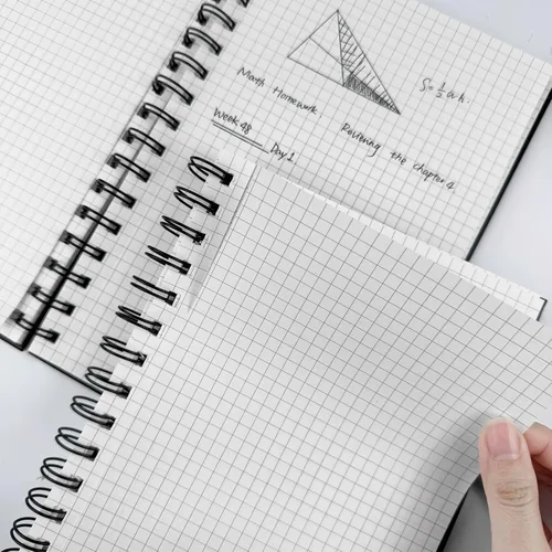 Miniatura 40 de Cuaderno grande en espiral rayado - Paquete de 4 cuadernos rayados de 8.5" x 11" con tapa dura de 7mm, cuaderno de 120 páginas, papel grueso de 100