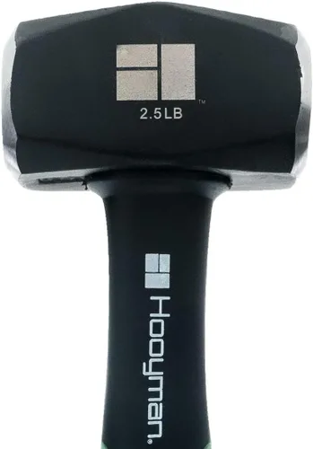 Miniatura 2 de Martillo y mazo de Hooyman con construcción resistente, mango ergonómico antideslizante con empuñadura en H, núcleo de fibra de vidrio, acero