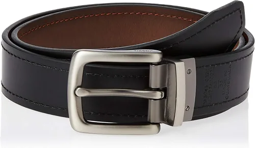 Miniatura 2 de Fossil Cinturón reversible de cuero negromarrón para hombre