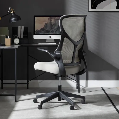 Miniatura 15 de Silla ergonómica de malla para el hogar, escritorio de computadora, silla reclinable giratoria con ruedas, soporte lumbar, cómoda silla de trabajo