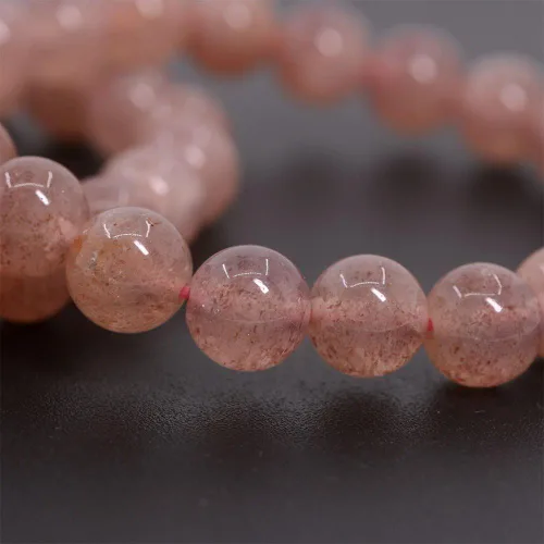 Miniatura 2 de Brazalete Justinstones de piedras semipreciosas, gemas de 8 mm, redondas, elástico, de 7 pulgadas, unisex