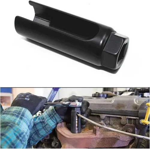 Miniatura 3 de 1 Pieza Enchufe de Sensor, 7/8 pulgadas (22mm) 6-Puntos, Herramienta de Llave para Remoción de Sensor O2, Universal para la Mayoría de Modelos