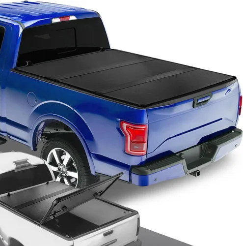 Miniatura 21 de DNA MOTORING Nueva actualización de cubierta para caja de camioneta rígida, de tres pliegues, compatible con plataforma de 6.5 pies, de modelos