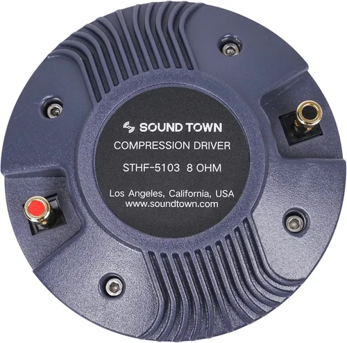 Miniatura 10 de Sound Town Controlador de compresión de titanio de 1.75 pulgadas y 125 W, controlador de alta frecuencia, tweeter de repuesto para altavoces PA/DJ