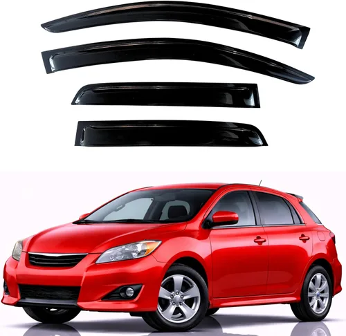Miniatura 33 de KPY Visor de ventana compatible con Hyundai Tucson 2021-2025, 4 piezas de deflector de ventilación para ventana lateral, estilo Mugen, protector