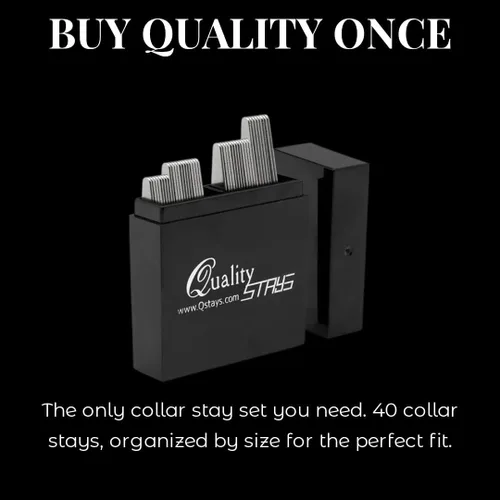 Miniatura 5 de 40 metal Collar Stays en una caja – 4 Tamaños