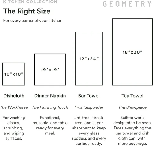 Miniatura 7 de GEOMETRY Toallas de Cocina para Té - Toallas de Platos de Microfibra de Secado Rápido para Cocina All Lined Up, 18" x 30" 1 Paquete Todo alineado