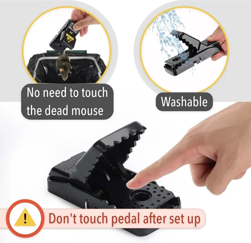 Miniatura 7 de Mr. Pen - Trampas para ratones para interiores para el hogar, paquete de 3, trampas para ratones para casa en interiores y exteriores, trampas